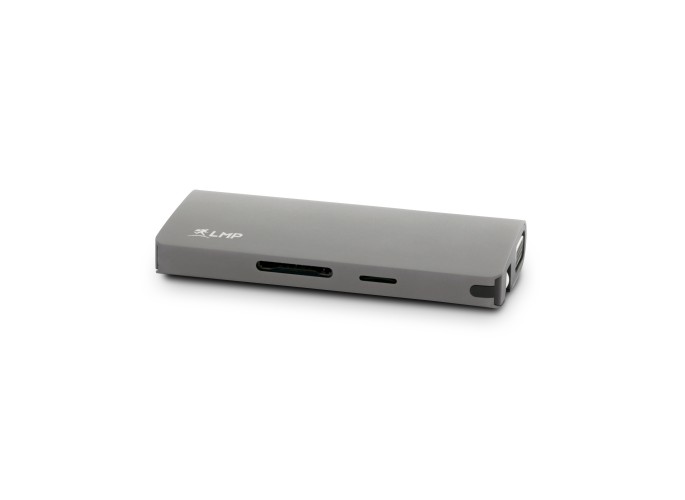 LMP USB-C Travel Dock 4K 9 Port, space gray