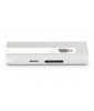 LMP USB-C Travel Dock 4K 9 Port, silver *New