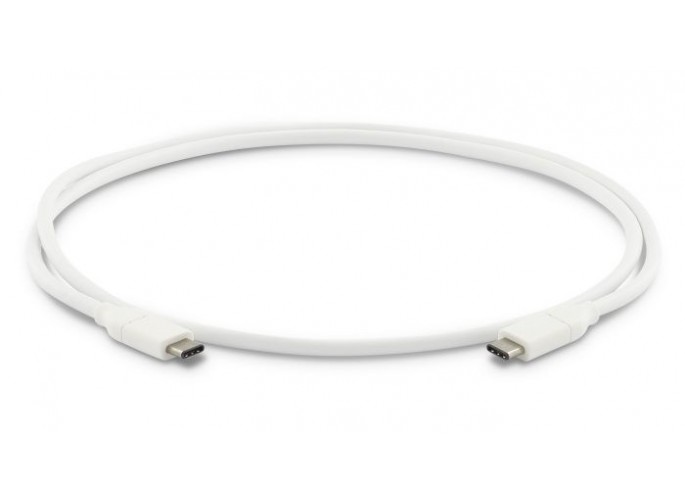 LMP USB-C (m) to USB-C (m) cable, Gen 2 (10G), 20V 5A/100W, DP altmode, USB IF certified, 1 m, white