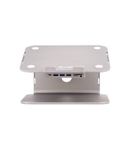 LMP ProStand, ergonomic aluminium table stand for 12" to 17" laptop, space gray