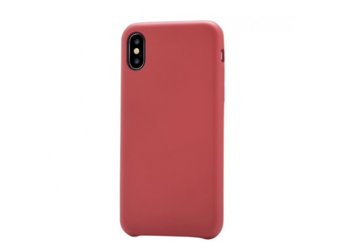 Devia Microfibre cover for iPhone Xs & X, Nature Series - Red
