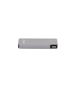 LMP USB-C Basic Hub 6 Port, 3x USB 3.0 (1x 1.5A Output), SD/microSD, USB-C (PD), Alu, space grey