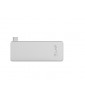 LMP USB-C Basic Hub 6 Port, 3x USB 3.0 (1x 1.5A Output), SD/microSD, USB-C (PD), Alu, silver