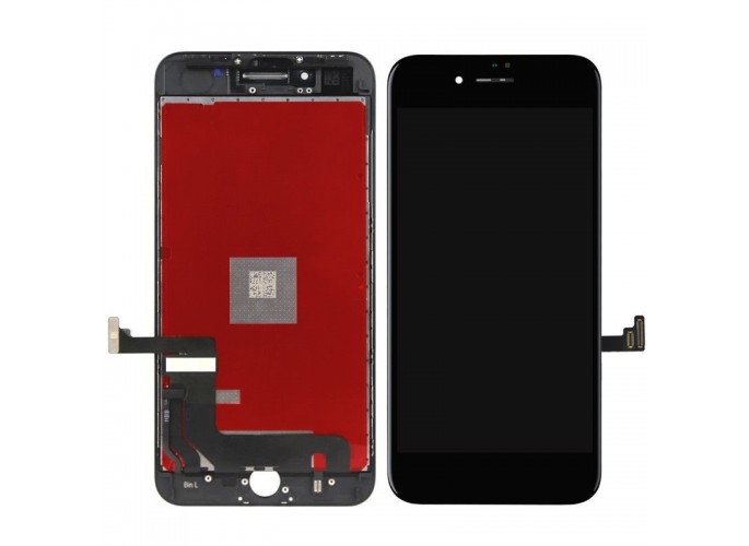 Renov8 Display LCD & Touch Screen for iPhone 8 Plus (LG) + Glass & Flat cable (OEM) - Black