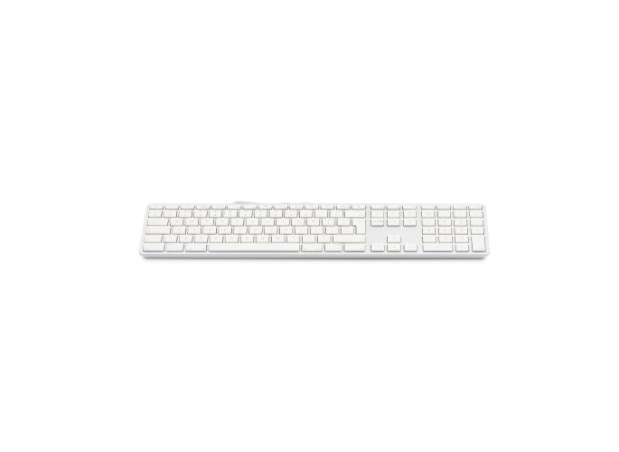 LMP USB Keyboard 110 keys wired USB keyboard with 2x USB and aluminum upper cover - UK