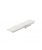 LMP USB Keyboard 110 keys wired USB keyboard with 2x USB and aluminum upper cover - UK