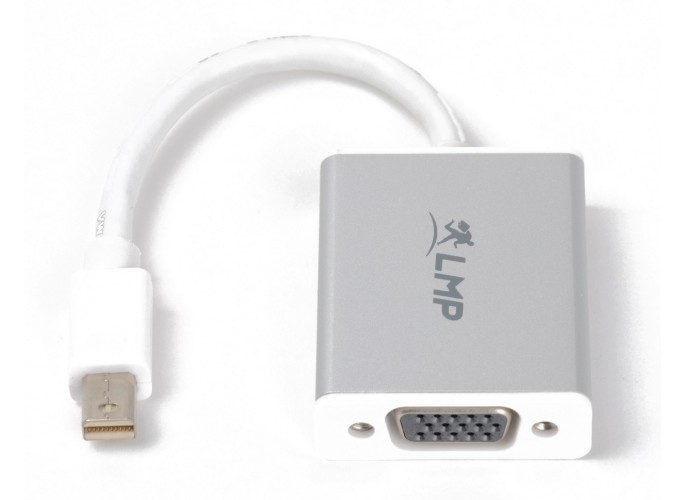 LMP Mini DisplayPort to VGA adapter, Mini-DP to VGA monitor, white