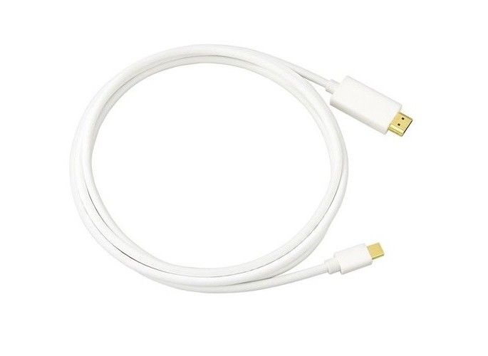 LMP Mini-DisplayPort to HDMI cable with audio, 2m - white