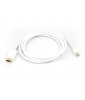 LMP Mini-DisplayPort to DisplayPort cable, Mini-DP to DP monitor, white, 1.8 m