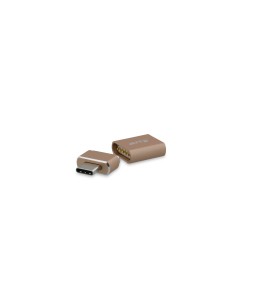LMP USB-C (f) to USB-C (m) Magnetic Safety Adapter f. USB-C charging cable, up to 100W, gold