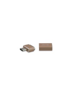 LMP USB-C (f) to USB-C (m) Magnetic Safety Adapter f. USB-C charging cable, up to 100W, gold