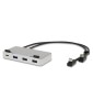 LMP USB-C Attach Dock ProStand 4K, USB-C, 3x USB 3.0, HDMI, Mini-DP, Gigabit, 2x USB-C, silver