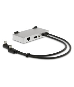 LMP USB-C Attach Dock ProStand 4K, USB-C, 3x USB 3.0, HDMI, Mini-DP, Gigabit, 2x USB-C, silver