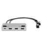 LMP USB-C Attach Dock ProStand 4K, USB-C, 3x USB 3.0, HDMI, Mini-DP, Gigabit, 2x USB-C, silver