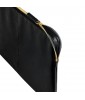 dbramante1928 Paris - Saffiano full-grain leather sleeve for Laptop 14"/MacBook Pro 15" (2016-2019) - Night Black