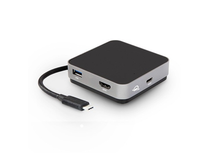 OWC USB-C Travel Dock - 5 ports (USB-C, USB-C 100W, USB 3.1, HDMI, SD reader) - Space Gray