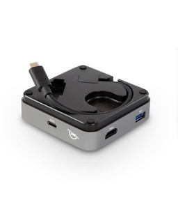 OWC USB-C Travel Dock - 5 ports (USB-C, USB-C 100W, USB 3.1, HDMI, SD reader) - Space Gray