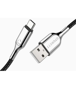Cygnett Armoured 2.0 USB-C to USB-A  (3A/60W ) Cable 1M- Black