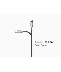Cygnett Armoured 2.0 USB-C to USB-A  (3A/60W ) Cable 1M- Black