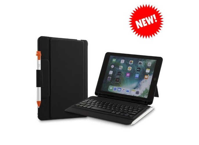 LMP Cover con tastiera per iPad 10.2" (2019/2020/2021), 7/8/9a gen, funzione sleep&wake, porta Apple Pencil, layout IT, nera