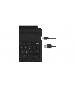 LMP Cover con tastiera per iPad 10.2" (2019/2020/2021), 7/8/9a gen, funzione sleep&wake, porta Apple Pencil, layout IT, nera