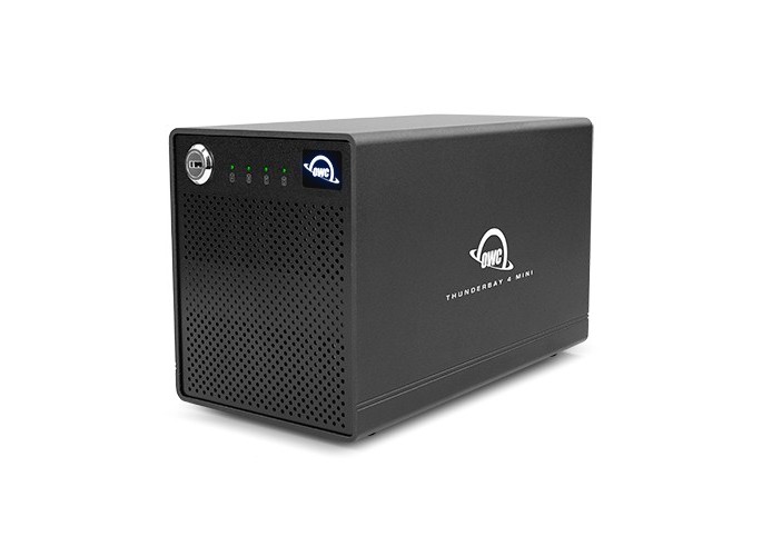OWC 0TB ThunderBay 4 mini Professional Grade 4-Drive 2.5" Enclosure Thunderbolt 3 For Mac and Win PC (2 x TB3 Ports) .with Softraid RAID 0/1/4/5/1+0