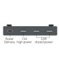 LMP USB-C Attach Dock ProStand 4K, USB-C, 3x USB 3.0, HDMI, Mini-DP, Gigabit, 2x USB-C, silver