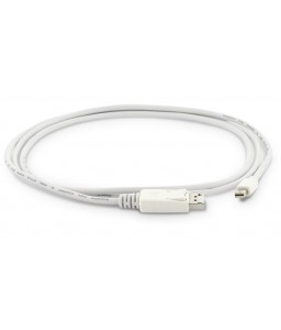 LMP Mini-DisplayPort to DisplayPort cable, Mini-DP to DP monitor, white, 1.8 m