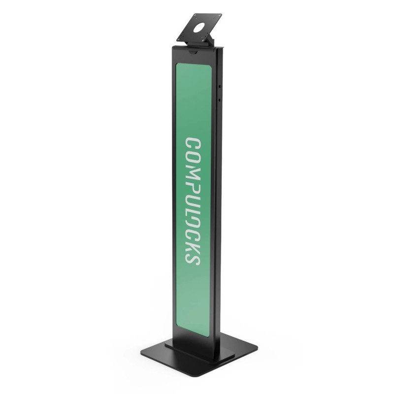Maclocks Compulocks Brandable VESA Mount BrandMe Security Floor Stand - Tiltable display Floor Stand - Black