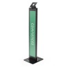 Maclocks Compulocks Brandable VESA Mount BrandMe Security Floor Stand - Tiltable display Floor Stand - Black