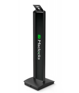 Maclocks Compulocks Brandable VESA Mount BrandMe Security Floor Stand - Tiltable display Floor Stand - Black