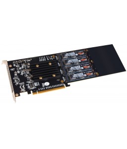 Sonnettech Fusion M.2 NVMe SSD 4x4 PCIe Card [Silent] - SSD not included * New